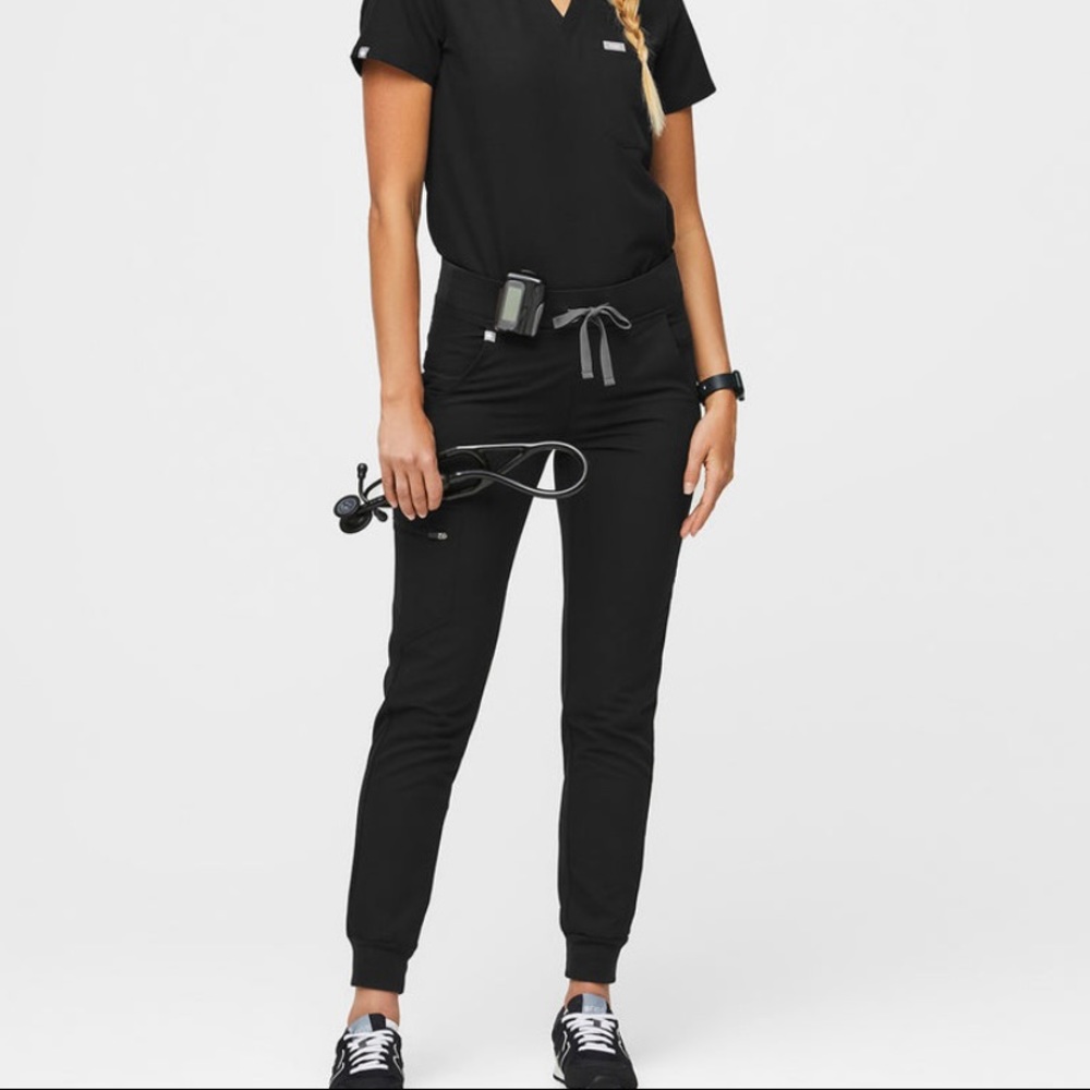 EUC Figs Black Tall Zamora Joggers